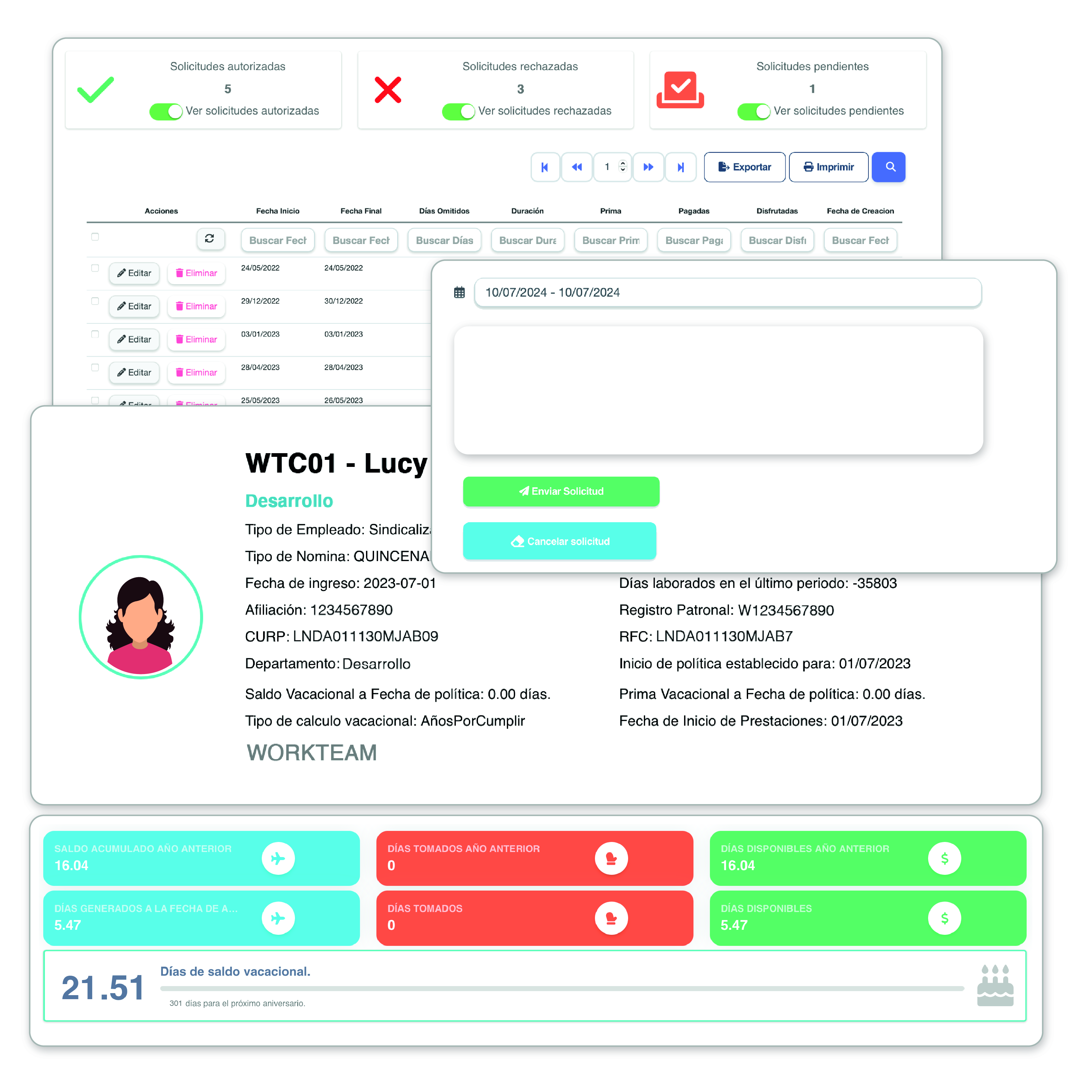 Control de Vacaciones