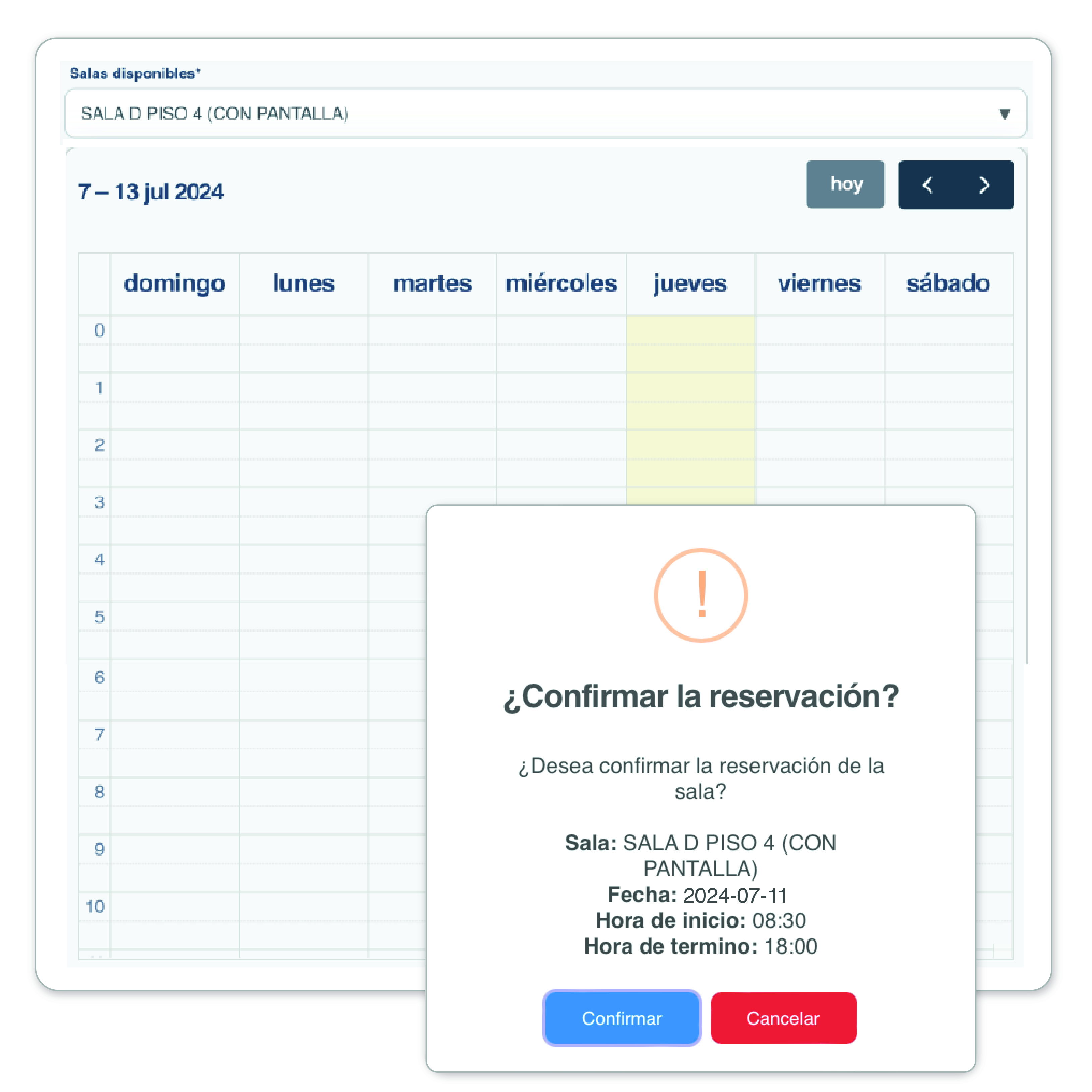 Gestión de Espacios