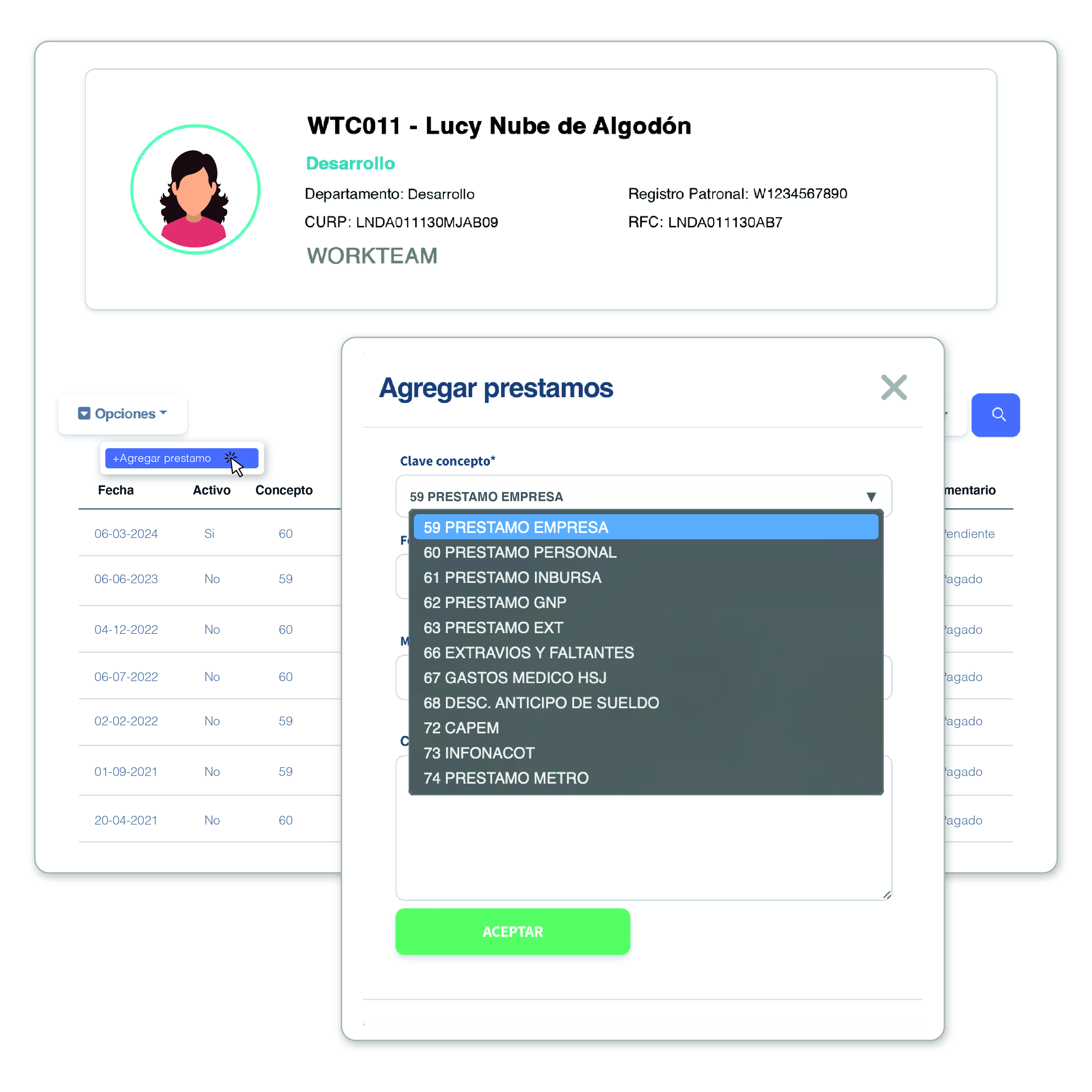 Control de Préstamos